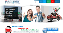 Desktop Screenshot of continentaldrivingschool.com